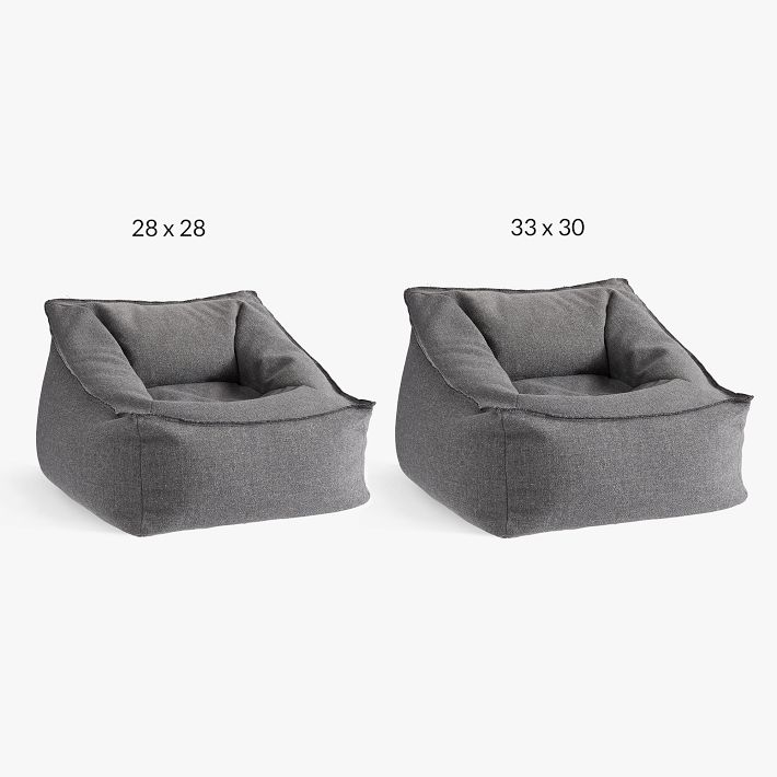 tweed charcoal modern lounger