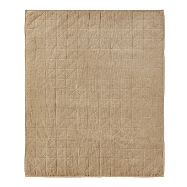 Quilted Corduroy Throw 50x60 Acorn