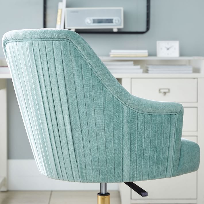 aqua blue desk chair