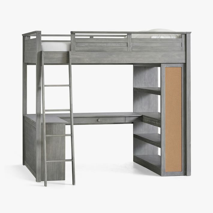 pottery barn loft bed with desk instructions