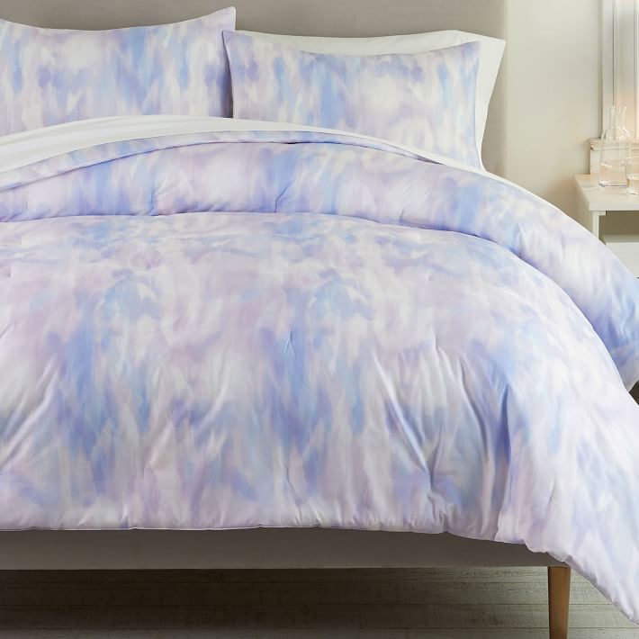 Iris Dream Watercolour Comforter & Sham