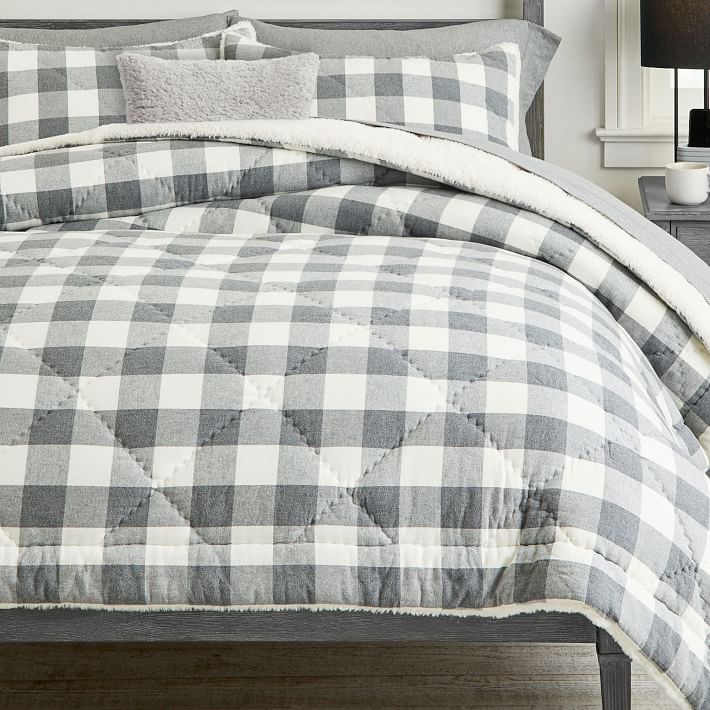 pottery barn buffalo check quilt