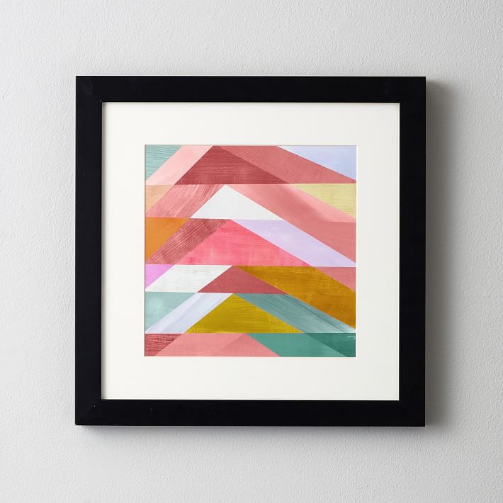 Pyramid Multicolour Abstract Art