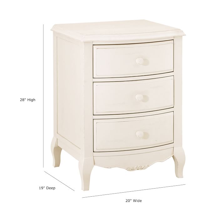 lilac bedside table