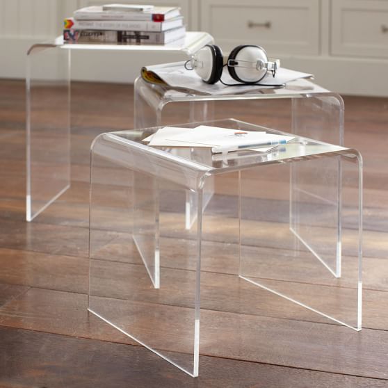 acrylic nesting tables