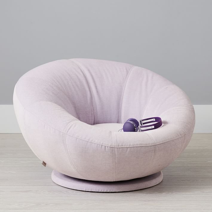 lilac swivel chair