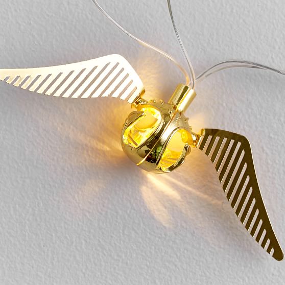 harry potter golden snitch wall light