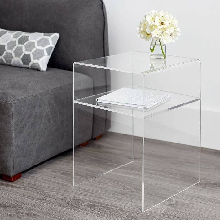 acrylic nightstand table