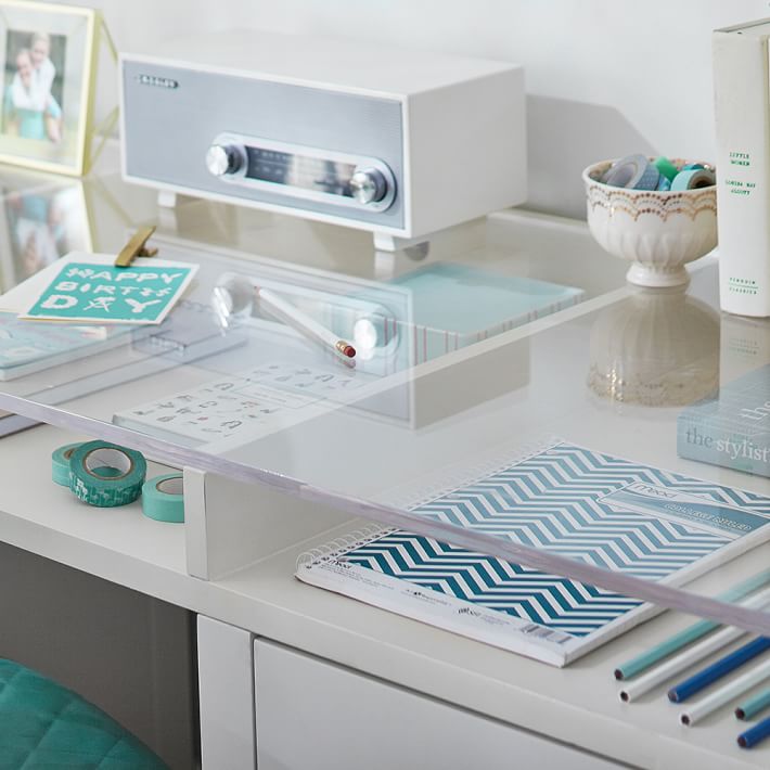 acrylic desk hutch