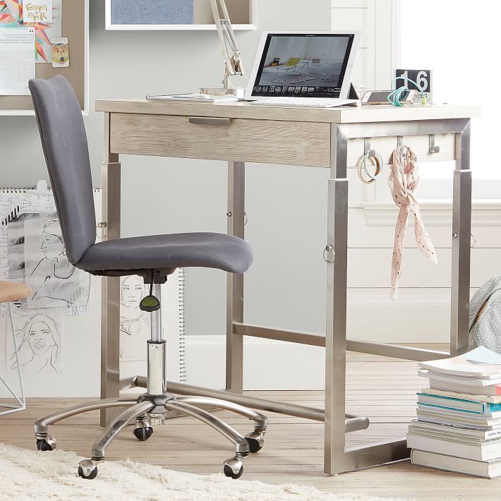 pottery barn adjustable height desk