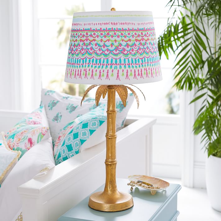 lilly pulitzer polished palm table lamp