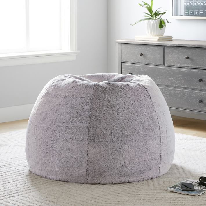 chinchilla fur bean bag