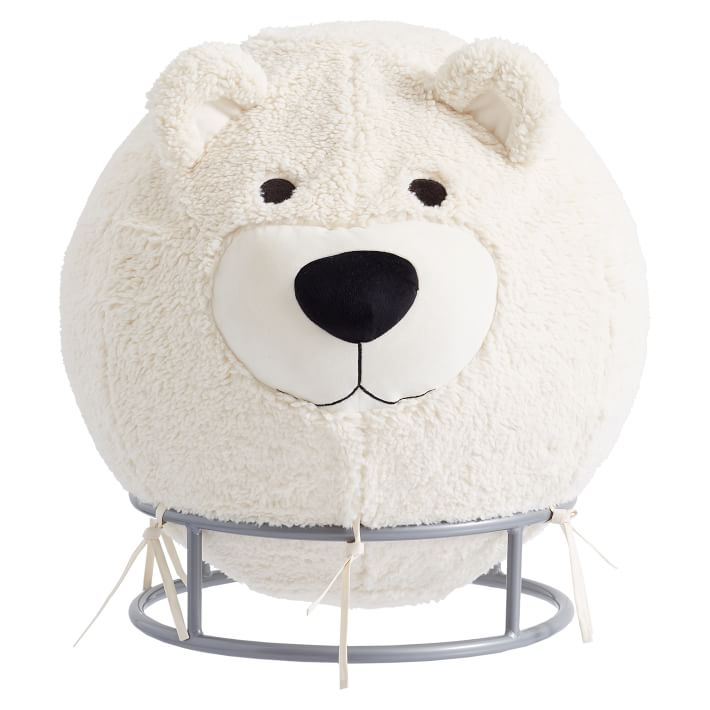 pottery barn yoga ball chair