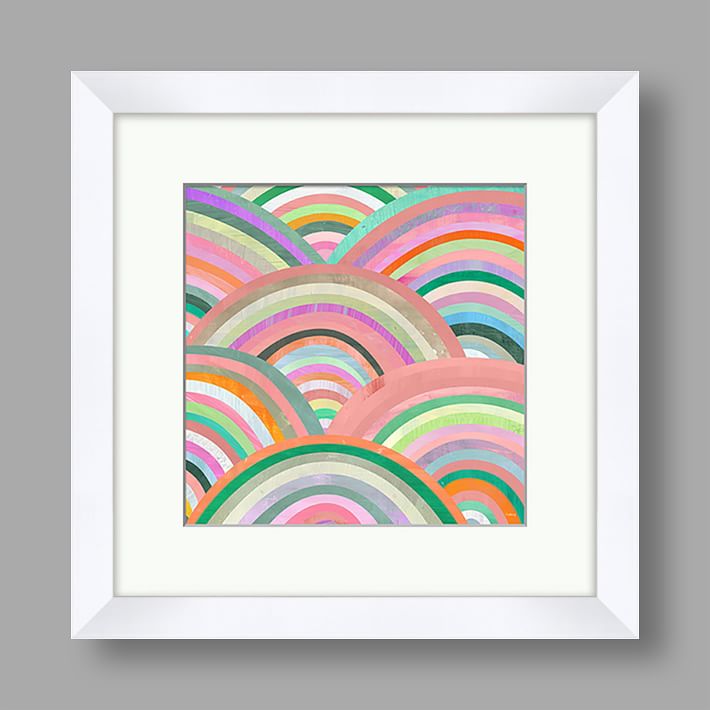 Rainbow Multicolour Abstract Art