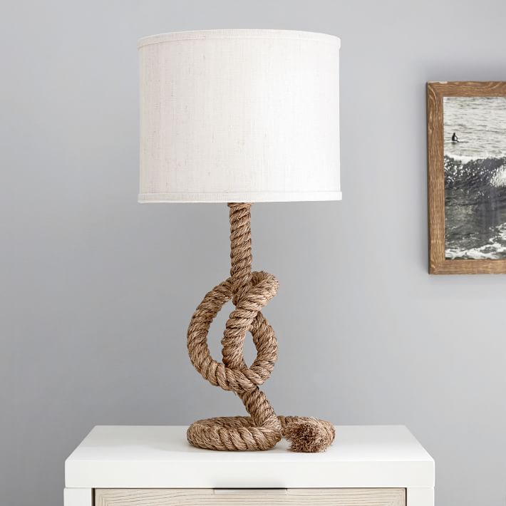 knotted rope lamp