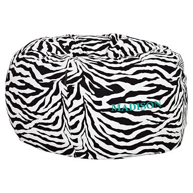 zebra bean bag chair