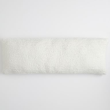 Cozy Huggable Recycled Sherpa Pillow, One Size, Ivory