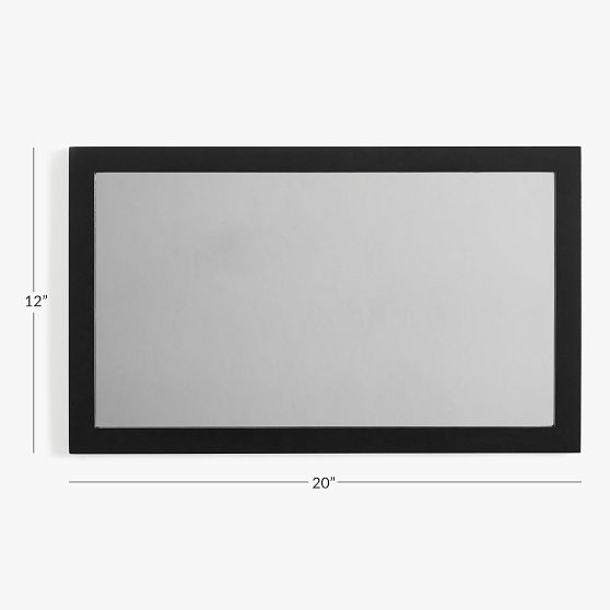No Nails Rectangle Mirror Pottery Barn Teen