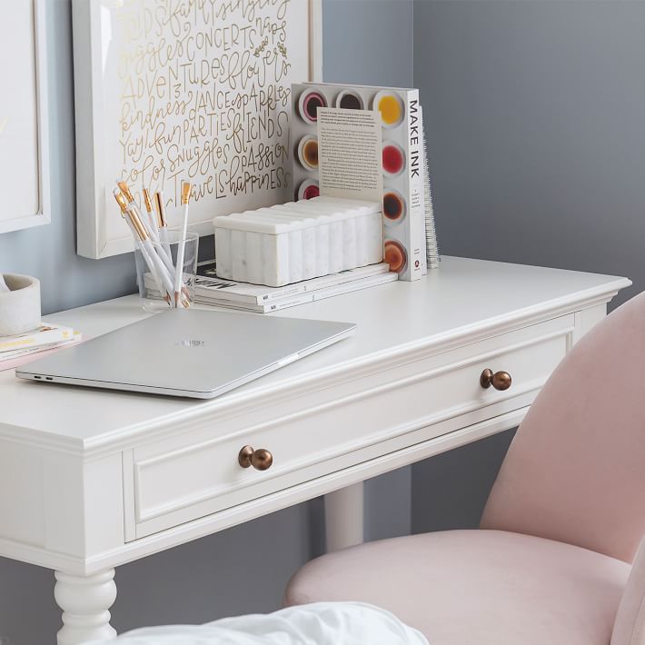 pottery barn small space desk