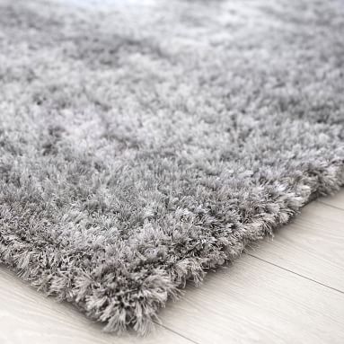 Light Gray Performance Shimmer Shag Rug | Teen Rug | Pottery Barn Teen