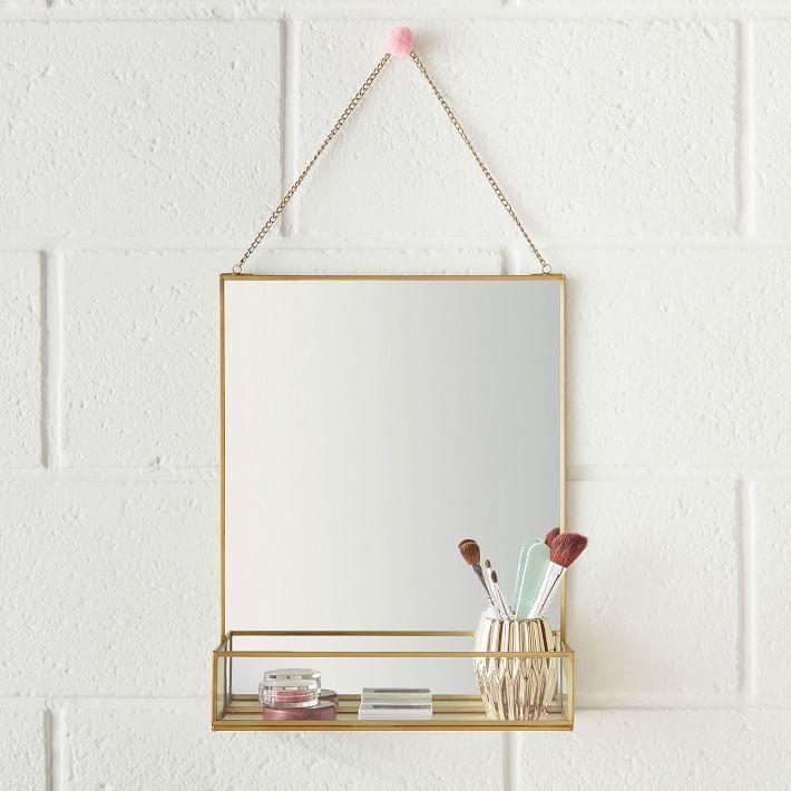 Hanging Mirror with Ledge