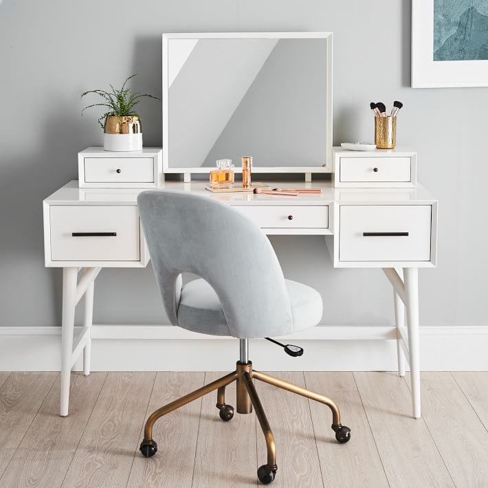 vanity and desk set