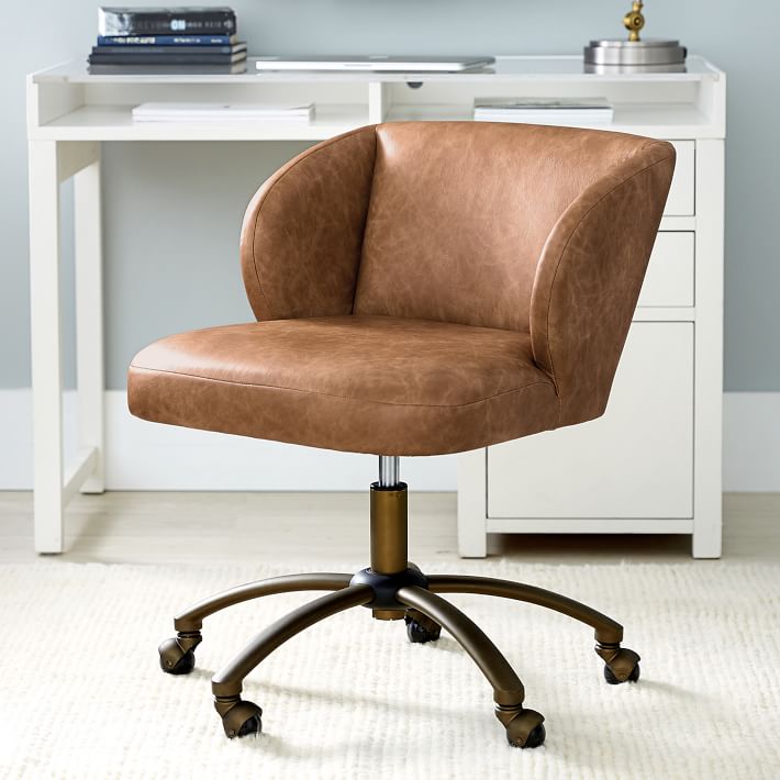 vegan leather desk chair