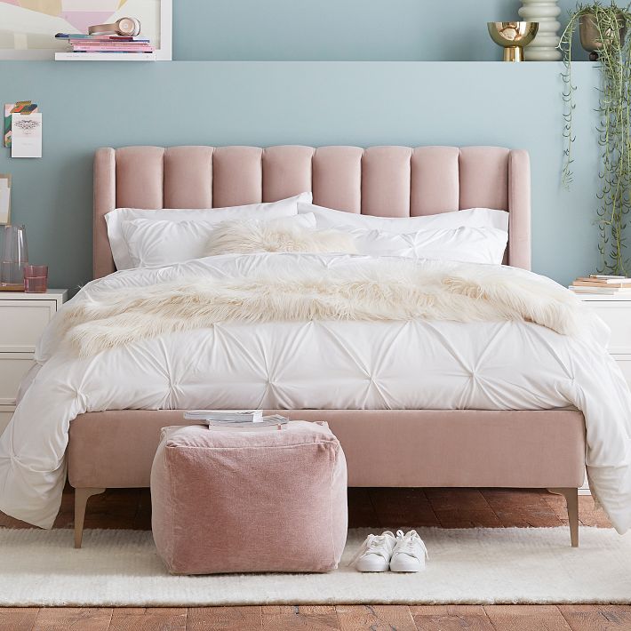 Avalon Channel Stitch Upholstered Bed