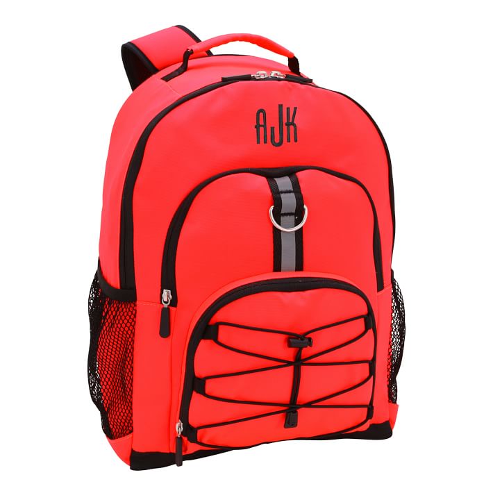 Gear-Up Neon Red Solid Recycled Backpack | Pottery Barn Teen
