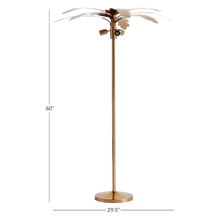 pottery barn palm tree lamp