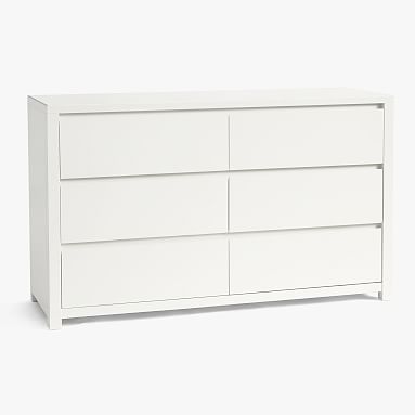 Costa 6-Drawer Wide Dresser, Simply White