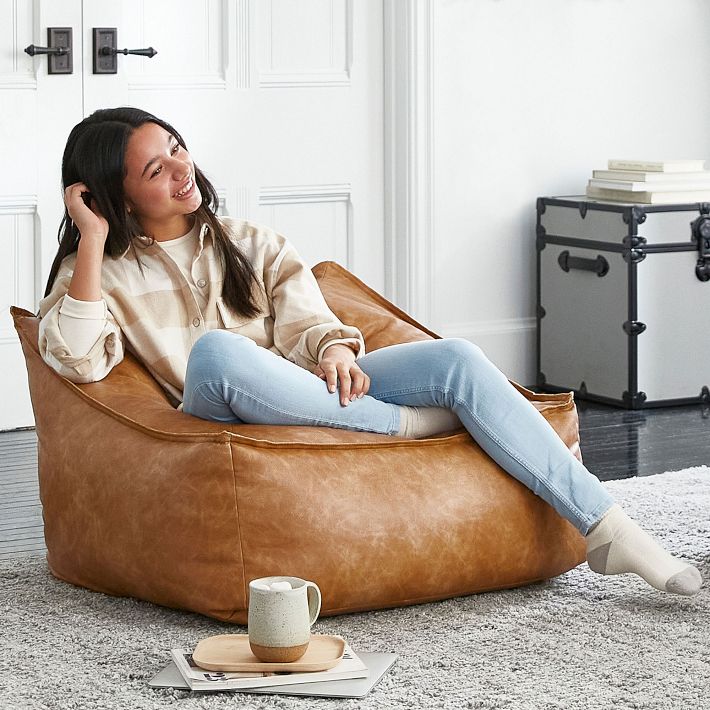 vegan leather lounger