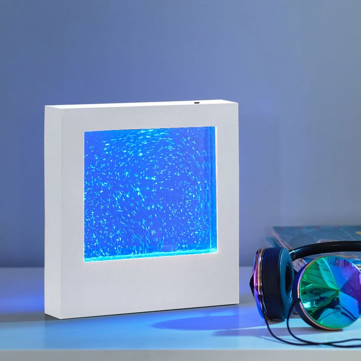 glitter lava light box