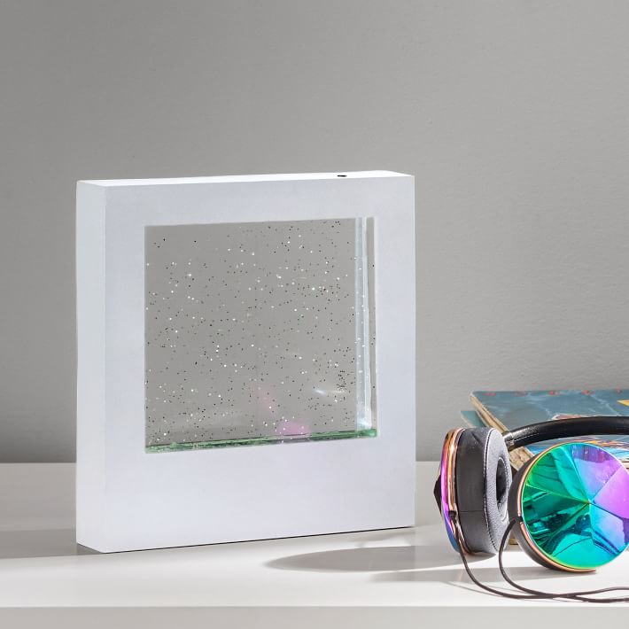 glitter lava light box