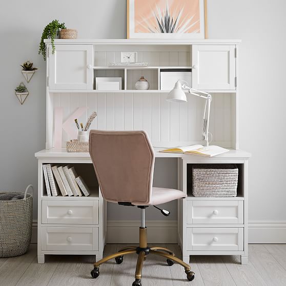 desk with drawers hutch