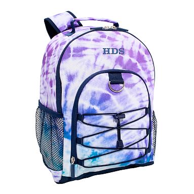 Gear-Up Purple Navy Laguna Recycled Tie Dye Backpack, Small