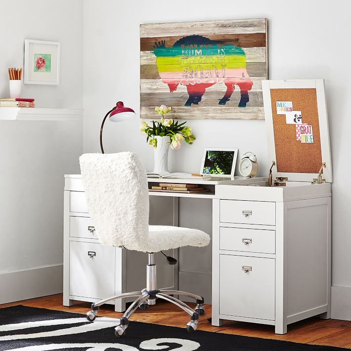 Customize-It Simple Storage Pedestal Teen Desk