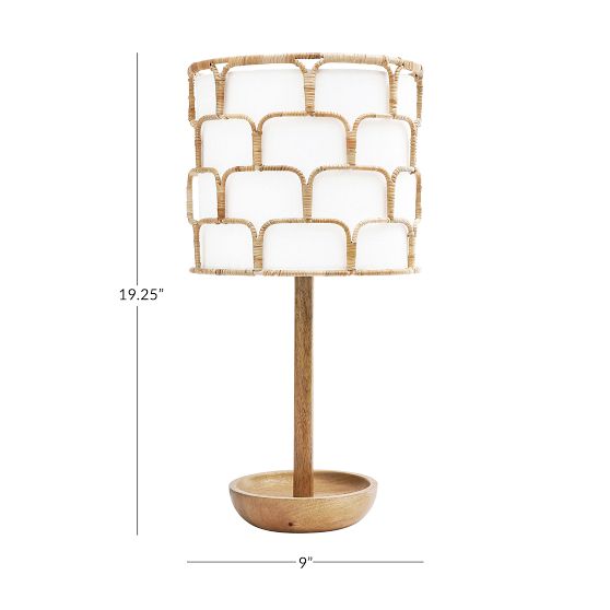 Bamboo Drum Table Lamp Pottery Barn Teen