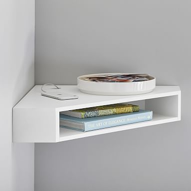 bedside corner shelf