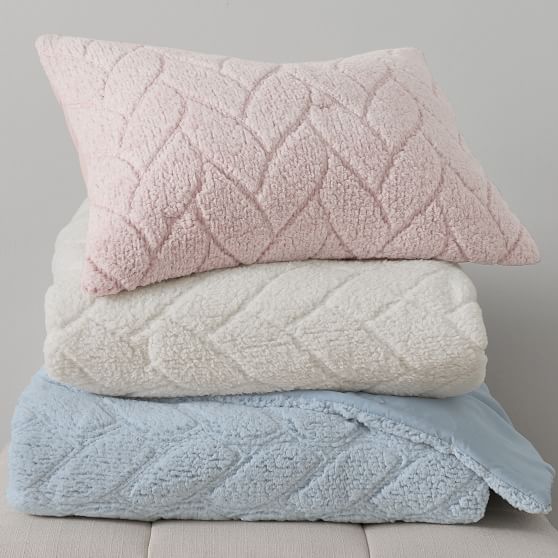 Cozy Sherpa Comforter Pottery Barn Teen
