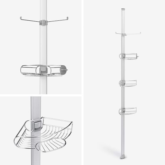 simplehuman Tension Shower Caddy Pottery Barn Teen