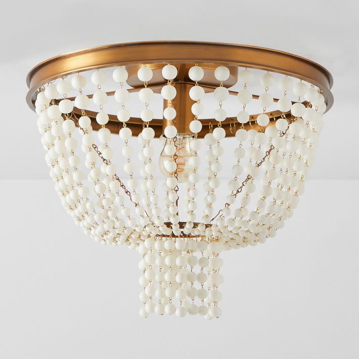 glass beaded flush mount