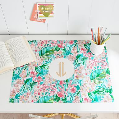 lilly pulitzer desk blotter