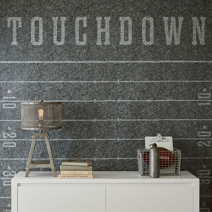 Football Field Peel and Stick Wallpaper Decal