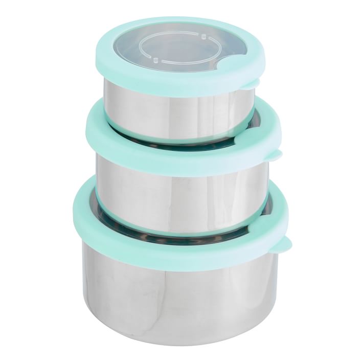 Clearwater Aqua Stainless Steel Nesting Bento Box