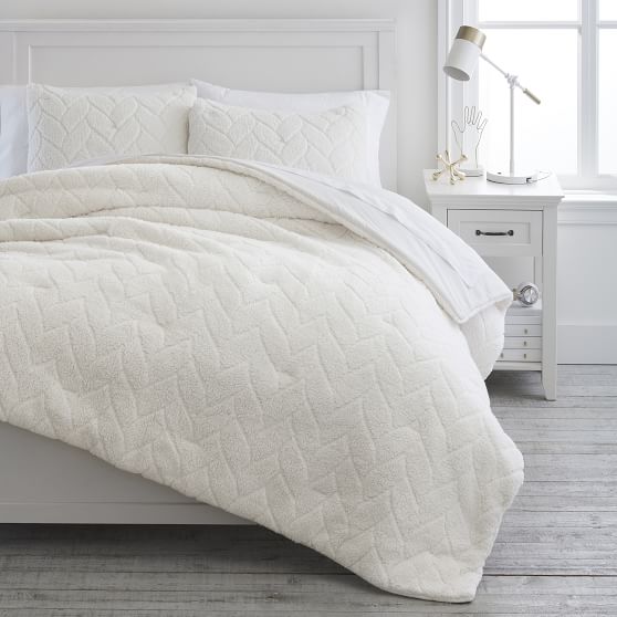 Cozy Sherpa Comforter | Pottery Barn Teen