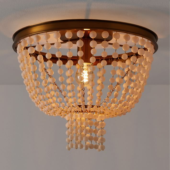 glass beaded flush mount