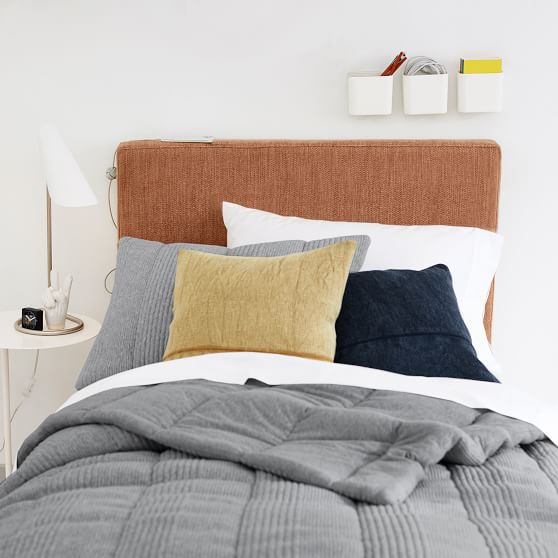 west elm x pbdorm Upholstered Smart Faux Headboards Pottery Barn Teen