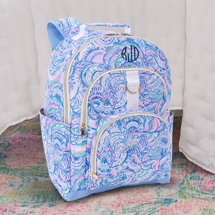 Lilly Pulitzer Happy As A Clam Backpack and Slim Water Bottle Bundle ...