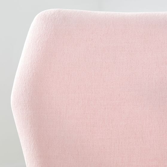 Open Box Chenille Plain Weave Airgo Swivel Desk Chair Washed Blush
